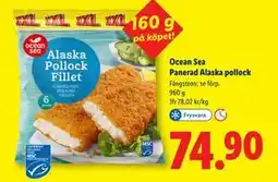 Lidl Ocean Sea Panerad Alaska pollock, SEK 74.9 erbjuda