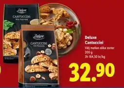 Lidl Deluxe Cantuccini, SEK 32.9 erbjuda