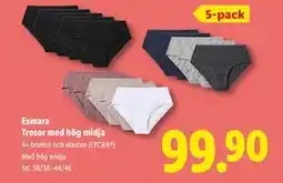 Lidl Esmara Trosor med hög midja, SEK 99.9 erbjuda