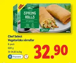 Lidl Chef Select Vegetariska vårrullar, SEK 32.9 erbjuda