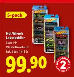 Lidl Hot Wheels Leksaksbilar, SEK 99.9 erbjuda