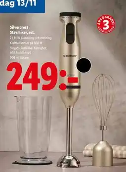 Lidl Silvercrest Stavmixer, set, SEK 249 erbjuda