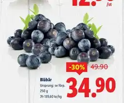 Lidl Blåbär, SEK 34.9 erbjuda
