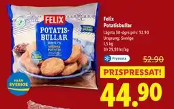 Lidl Felix Potatisbullar, SEK 44.9 erbjuda