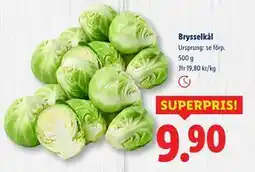 Lidl Brysselkål, SEK 9.9 erbjuda