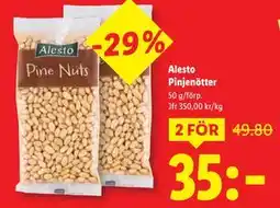Lidl Alesto Pinjenötter, SEK 35 erbjuda