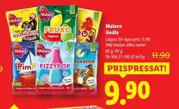 Lidl Malaco Godis, SEK 9.9 erbjuda