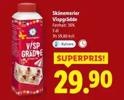Lidl Skånemerier Vispgrädde, SEK 29.9 erbjuda