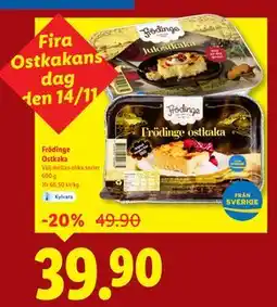 Lidl Frödinge Ostkaka, SEK 39.9 erbjuda