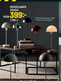 Mio BORDSLAMPA VIENDA erbjuda