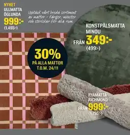 Mio KONSTPÄLSMATTA MINOU erbjuda