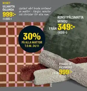 Mio KONSTPÄLSMATTA MINOU erbjuda