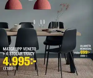 MATGRUPP VENETO + 6 STOLAR TRACY, SEK 4995