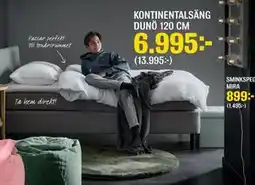 Mio KONTINENTALSÄNG DUNÖ 120 CM, SEK 6995 erbjuda