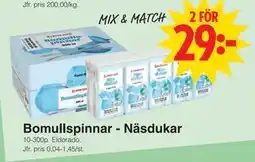 Matöppet Bomullspinnar - Näsdukar, SEK 29 erbjuda