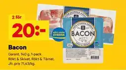 City Gross Bacon, SEK 20 erbjuda