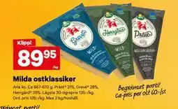 City Gross Milda ostklassiker, SEK 89.95 erbjuda