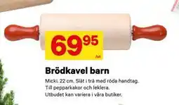 City Gross Brödkavel barn, SEK 69.95 erbjuda