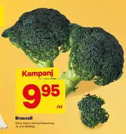 City Gross Broccoli, SEK 9.95 erbjuda
