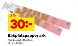 City Gross Bakplåtspapper ark, SEK 30 erbjuda