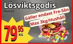 Supergrossen Lösviktsgodis, SEK 79.95 erbjuda