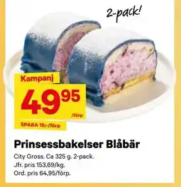 City Gross Prinsessbakelser Blåbär, SEK 49.95 erbjuda