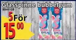Supergrossen Glasspinne bubbelgum, SEK 15 erbjuda