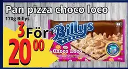 Supergrossen Pan pizza choco loco, SEK 20 erbjuda