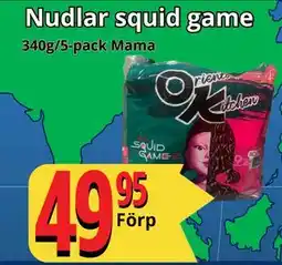 Supergrossen Nudlar squid game, SEK 49.95 erbjuda