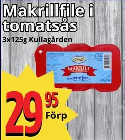 Supergrossen Makrillfile i tomatsås, SEK 29.95 erbjuda