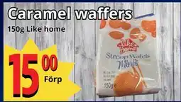 Supergrossen Caramel waffers, SEK 15 erbjuda