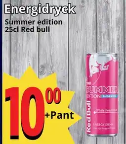 Supergrossen Energidryck, SEK 10 erbjuda