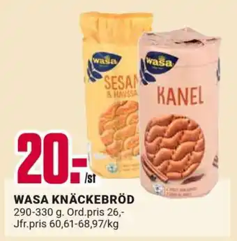 ÖoB Wasa knäckebröd erbjuda