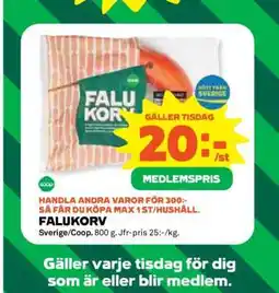 Coop Falukorv erbjuda
