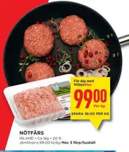 Willys Nötfärs erbjuda