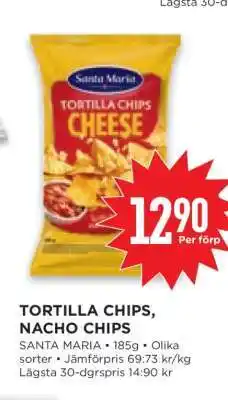 Willys TORTILLA CHIPS, NACHO CHIPS erbjuda