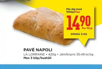Willys Pavé Napoli erbjuda