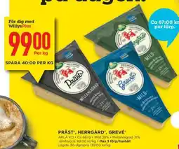 Willys PRÄST, HERRGÅRD, GREVÉ erbjuda