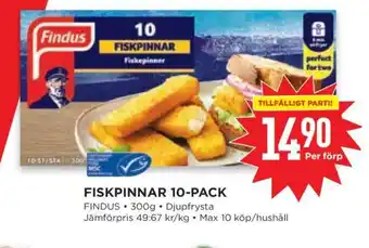 Willys Fiskpinnar 10-pack erbjuda