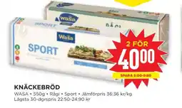 Willys KNÄCKEBRÖD erbjuda