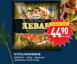 Willys Kycklingkebab erbjuda