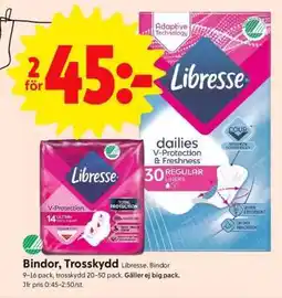 ICA Supermarket LIBRESSE BINDOR & TROSSKYDD erbjuda