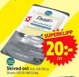 ICA Supermarket SKIVAD OST erbjuda