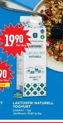 Willys Laktosfri Naturell Yoghurt erbjuda