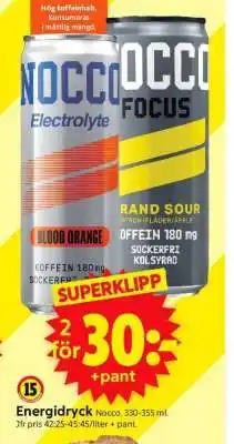 ICA Supermarket Energidryck Nocco erbjuda