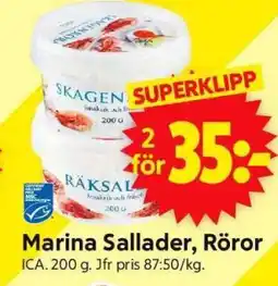 ICA Supermarket MARINA SALLADER, RÖROR erbjuda