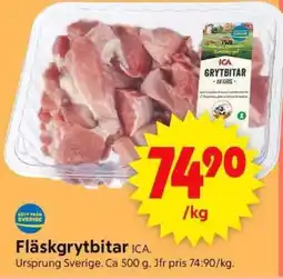 ICA Supermarket Fläskgrytbitar ICA erbjuda