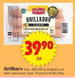 ICA Supermarket Grillkorv erbjuda