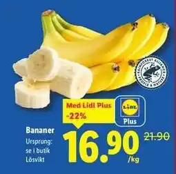 Lidl Bananer erbjuda
