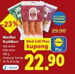 Lidl Matriket Kryddkorv erbjuda
